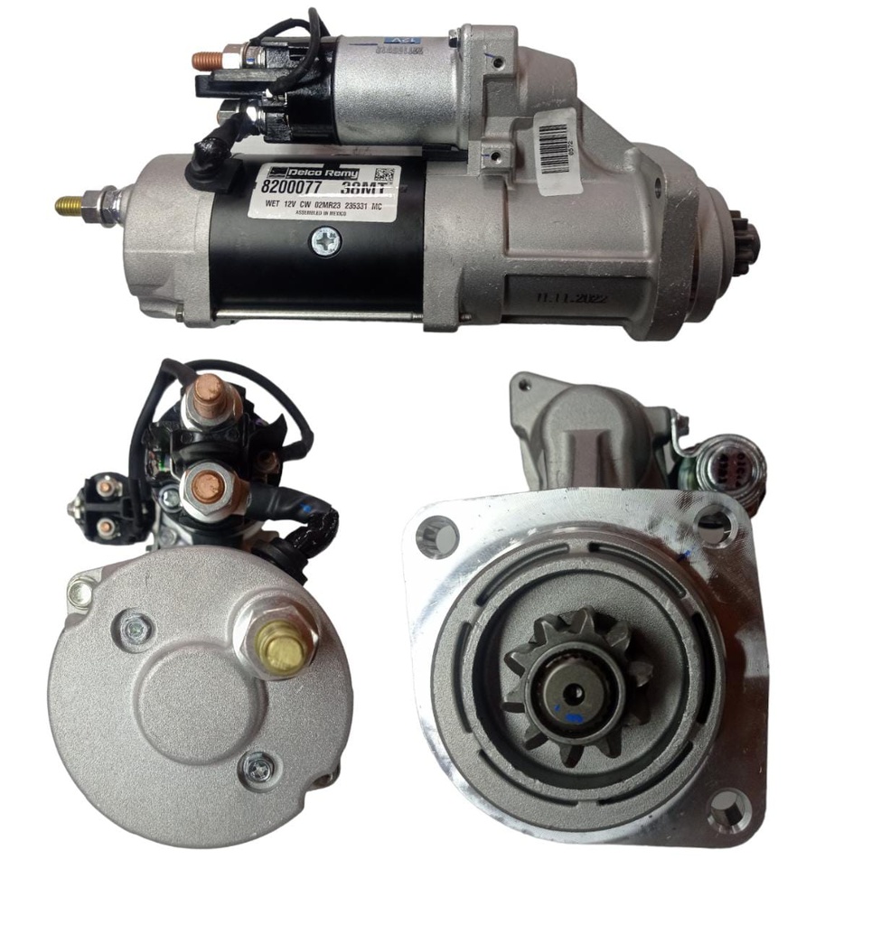 [038200077] ARRANQUE 38MT 12V T-10 CUMMINS QSB 40MM BOCIN PEQUEÑO