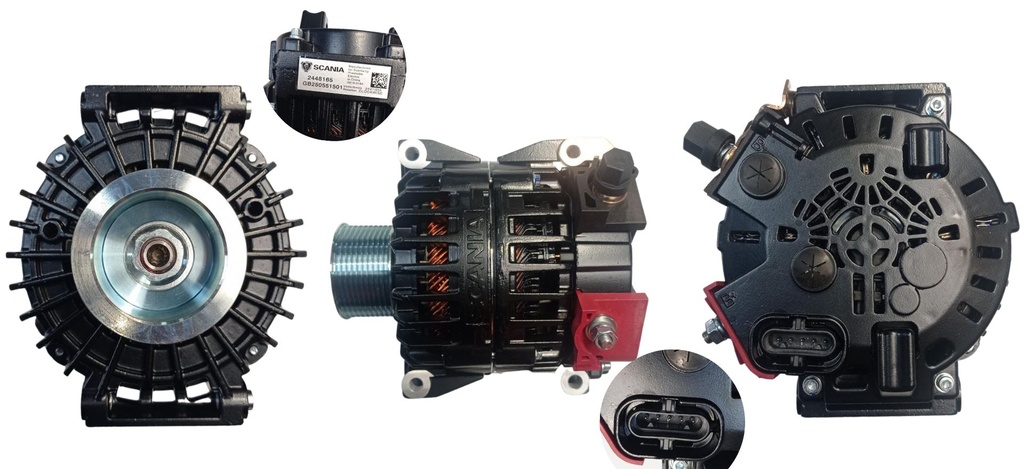 [312448165] ALTERNADOR SCANIA K360 /K410 /K440 /K500 /MOTORES DC16 /DC9 24V 150A 5P SEÑAL W-L-15-S-NC 10PK PRESTOLITE