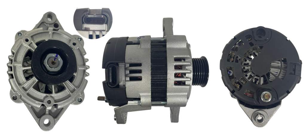 ALTERNADOR CHEVROLET AVEO 1.4 /1.5 /1.6 /OPTRA 1.4 /1.6 /1.8 12V 85A 3P SEÑAL N/C-IG-L 6PK DELCO