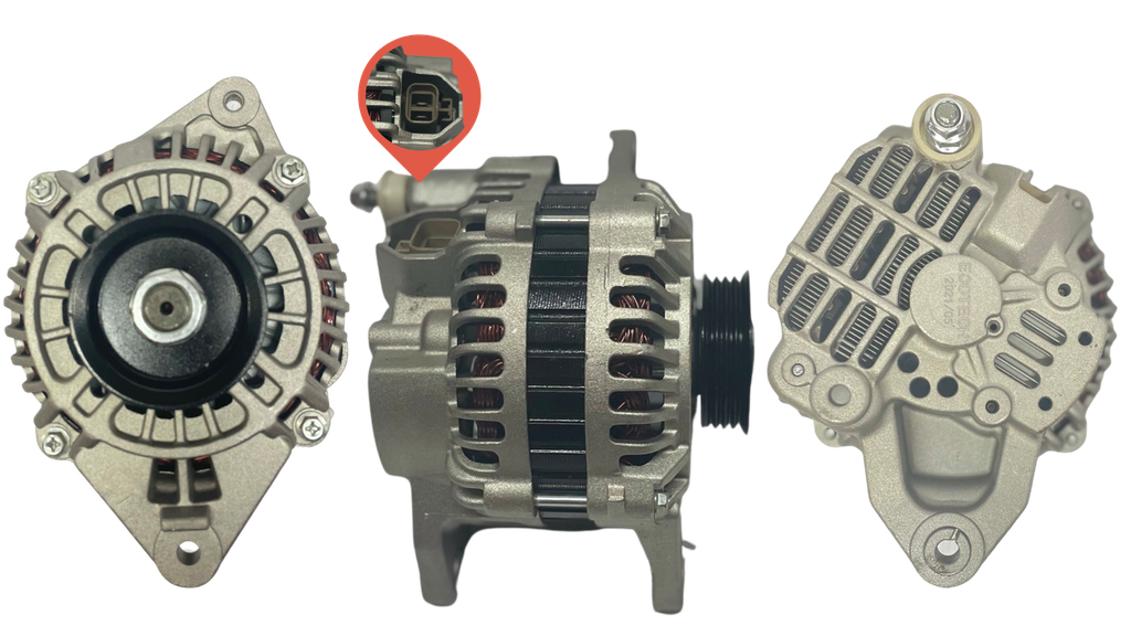 [62A3TA2391] ALTERNADOR MITSUBISHI PAJERO 2.4 / L200 2.4 /L300 2.4 12V 70A 2P SEÑAL L-S 4PK MITSUBISHI