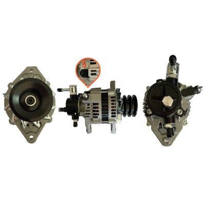 ALTERNADOR CHEVROLET NPR 2000-2011 MOTORES ISUZU 4BD /4HE1 BOMBA GRANDE 12V 90A 2P SEÑAL L-S 3V HITACHI