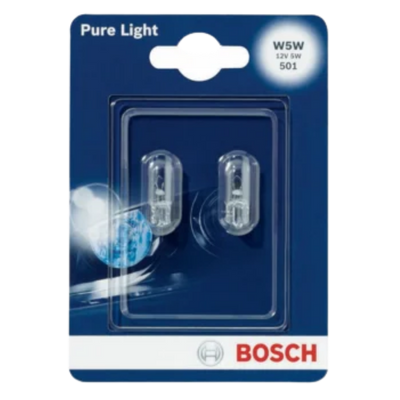 [CB1987301026] BOMBILLO MINIATURA T-10 W5W 12V 5W TABLERO PURE LIGHT STD BLISTER X 2 2825 GL136 12961