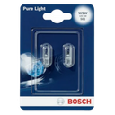 BOMBILLO INCANDESCENTE 2825 PURE LIGHT W5W W2.1X9.5D 12V T3.25  X UNIDAD EMPAQUE CAJA X 10