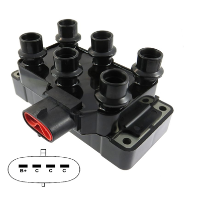 [29GC4044] BOBINA ENCENDIDO FORD EXPLORER E-150 E-250 ECONOLINE RANGER 4.0L PACHA HORIZONTAL 4 P        SD-3037