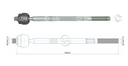 AXIAL DIRECCION MAZDA 2 1.5 2008-2015 FORD FIESTA 1.6 2011-2019