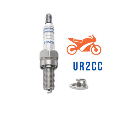 BUJIA UR2CC SUZUKI GIXXER GS500 GSX R600 750 PULSAR NS200 LATERALES APACHE 200 YAMAHA FZ MT KTM KAWASAKI Z250 KIMCO DOWNTOWN 300