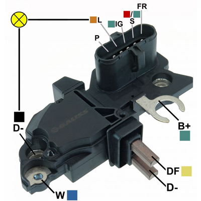 REGULADOR SCANIA 113 24 AA BOTON 5 P-L-IG-S-FR TIPO BOSCH (GA1423) F00M145300 F00M144106 F00M144124 F00M145294
