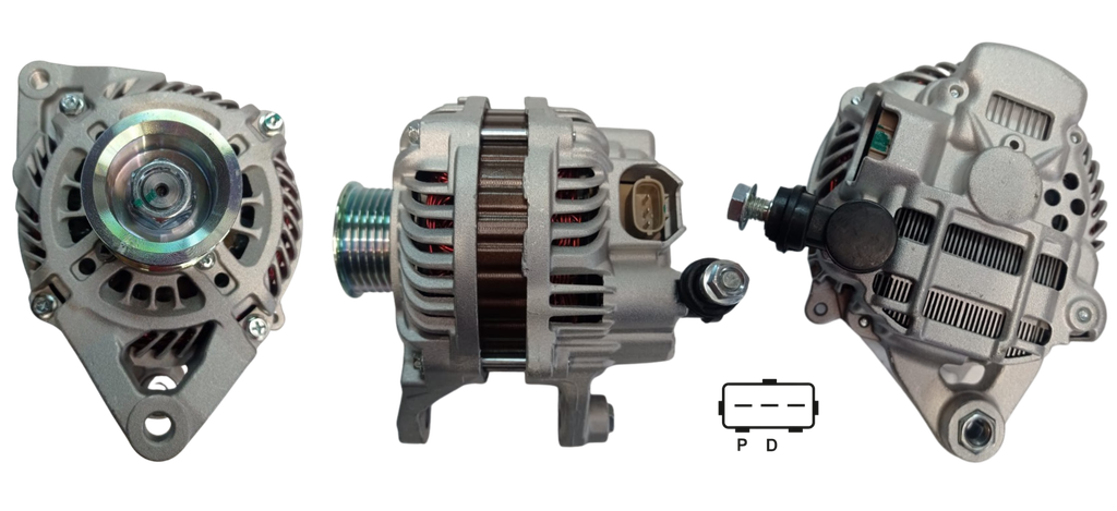 ALTERNADOR MAZDA 2 1.3 1.5 2007 MAZDA 3 1.6 2009 12V 90AMP 3PINES PD 6PK T:MITSUBISHI V:INT