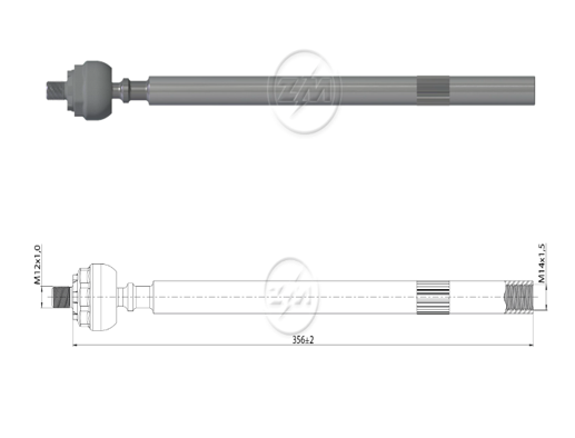 [51ZM-17013053] TERMINAL AXIAL PEUGEOT 306 