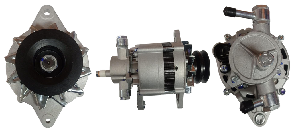 ALTERNADOR CHEVROLET NPR MODELO VIEJO /MOTORES ISUZU 4BD1 BOMBA GRANDE 12V 70A 3P SEÑAL S-NC-IG 2V HITACHI