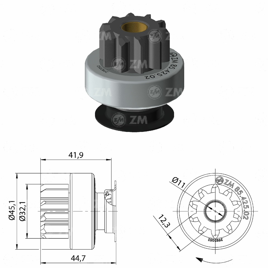 [858542502] BENDIX TOYOTA FORTUNER VIGO TIPO DENSO T-10