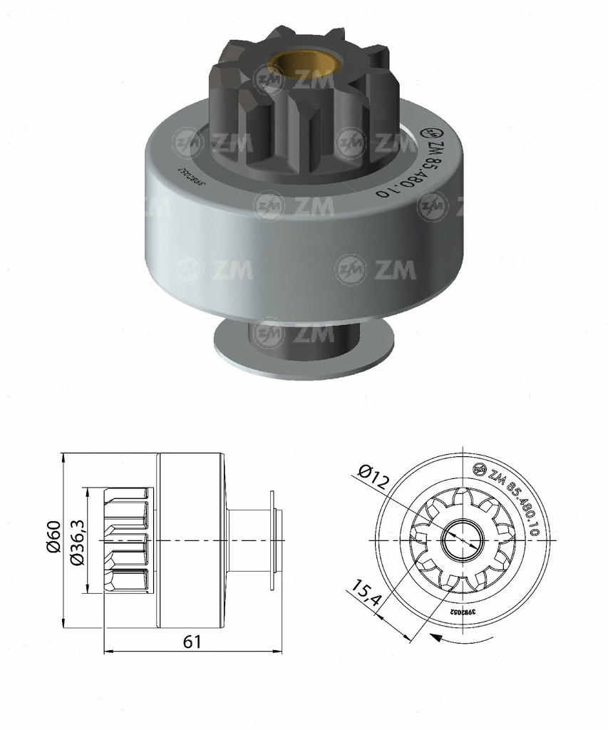 [858548010] BENDIX PERKINS FORD RANGER MERCEDES SPRINTER 9D TIPO LUCAS
