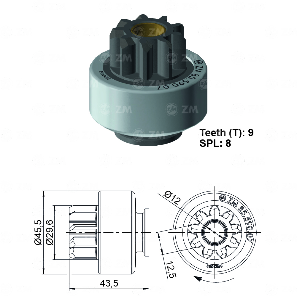[858559007] BENDIX FORD ECO SPORT FOCUS TIPO VALEO T-9