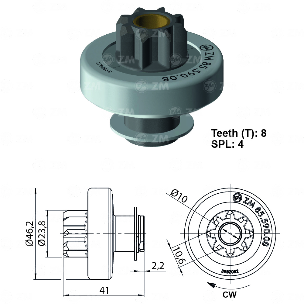 [858559008] BENDIX RENAULT SANDERO CLIO DUSTER KANGOO T-8