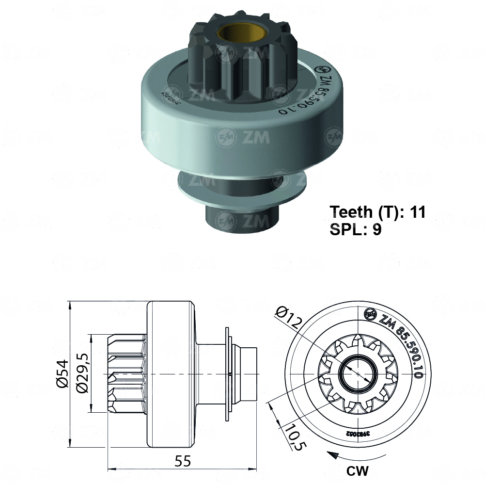 [858559010] BENDIX MERCEDES SPRINTER 3B VALEO 11D