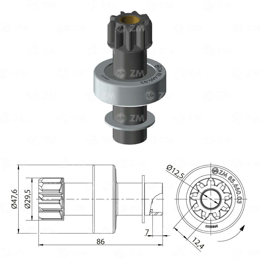 [858566003] BENDIX HONDA SUBARU VARIOS NIPONDENNSO 9D