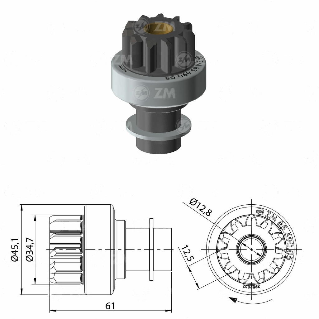 [858569005] BENDIX MONTACARGAS MITSUBISHI 11D