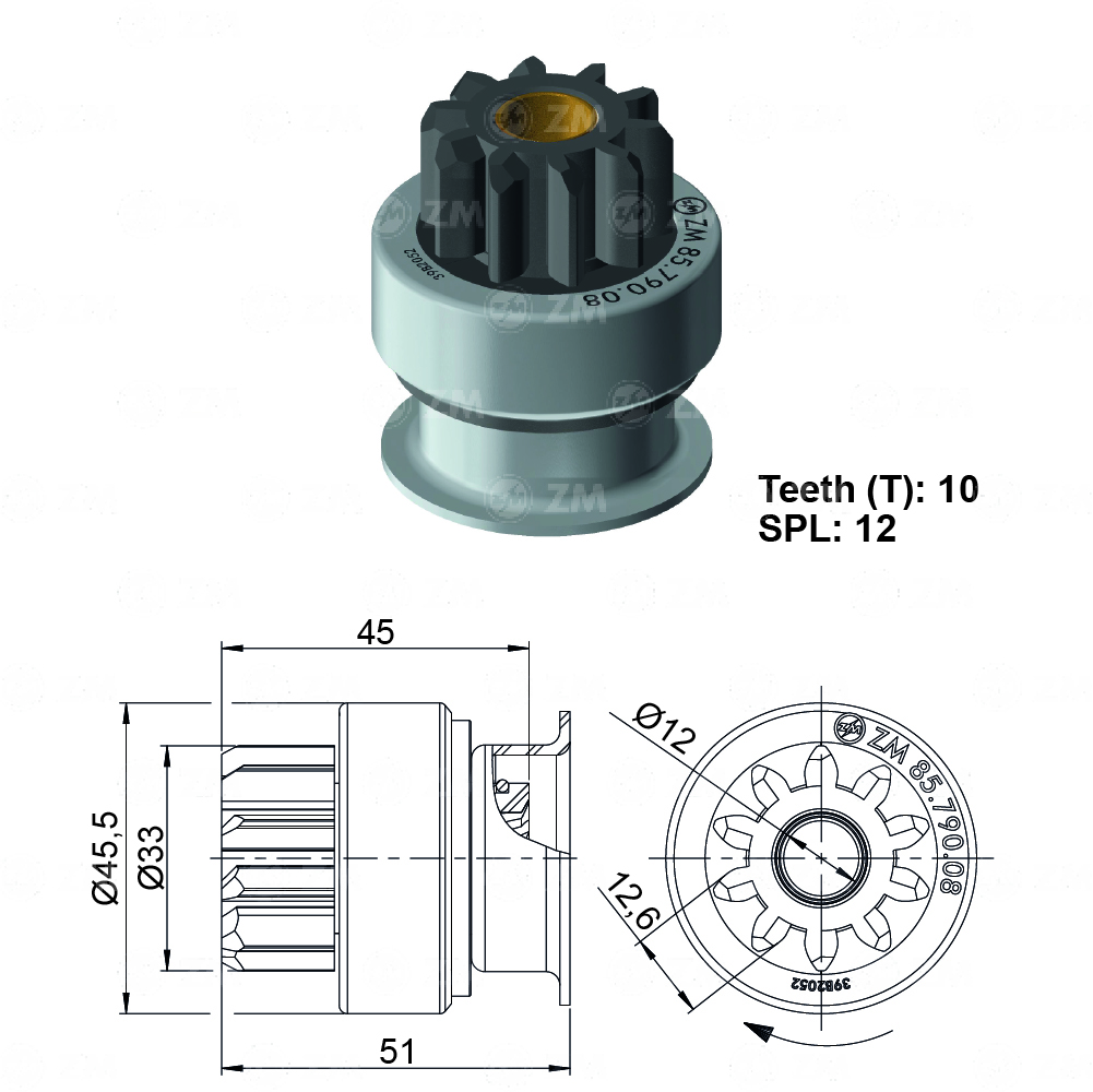 [858579008] BENDIX MITSUBISHI L300 10D
