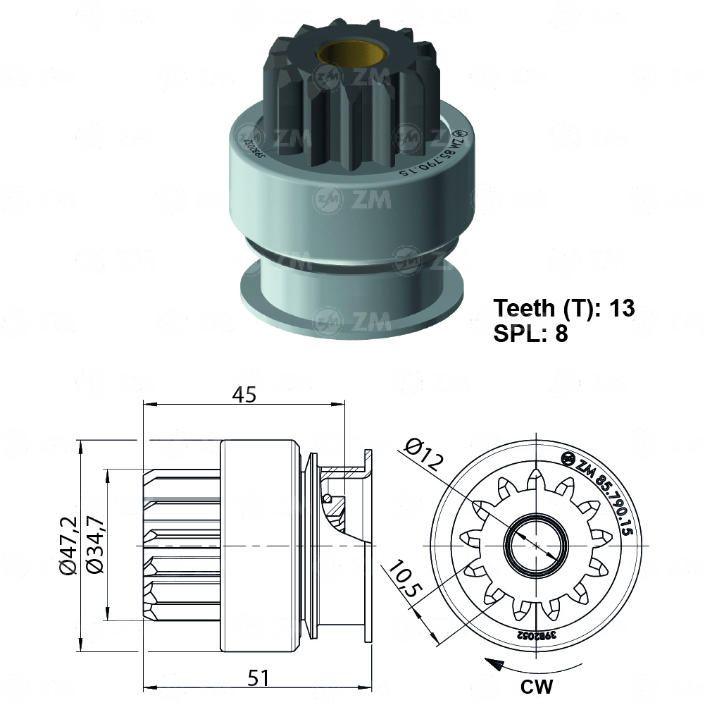 BENDIX NISSAN QASHQAI RENAULT CLIO II MEGANE II SCENIC TWINGO 1.5 TIPO MITSUBISHI T-13