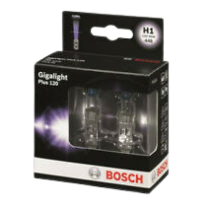 [CB1987301105] BOMBILLO HALOGENO H1 P14.5S 12V 55W FARO MAXLIGHT 110% MAS LUZ 5000K LUJO DUOPACK