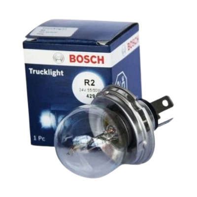 [CB1987302421] BOMBILLO HALOGENO R2 P45 24V 5055W FARO TRUCKLIGHT OEM CAJA X UNIDAD 0986GL0203 1987302875 64196TSP 13620 MERCEDES BENZ