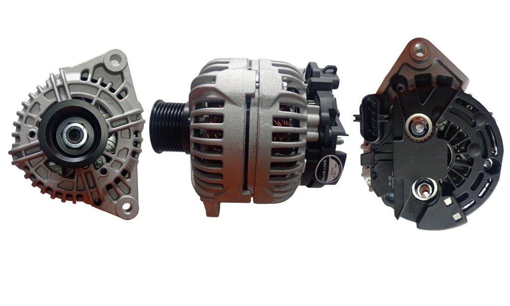 ALTERNADOR IVECO EUROCARGO 3.9 /5.9 MOTORES F4AE /F4BE /CUMMINS ISB 6.7 /NEW HOLLAND NEF4 /NEF6 24V 90A 5P SEÑAL W-L-IGN-S-DFM 8PK BOSCH