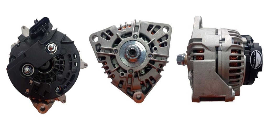 ALTERNADOR MERCEDES BENZ ATEGO 1725 /1726 /ACTROS 2040 /2644 /3340 /AXOR 2533 /3131 /BUSES O500 3 OREJAS 24V 150A  5P SEÑAL P-L-IG-S-FR SIN POLEA BOSCH