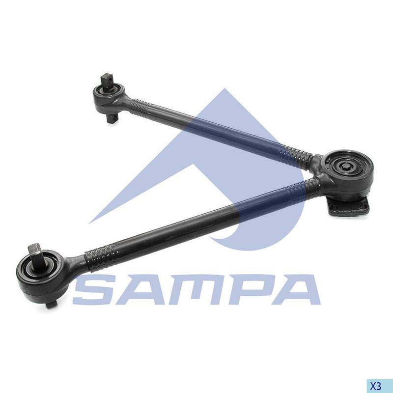 [66095.482] BARRA REACCION EN V EJE RUEDA TRASERA VOLVO BUS B12 L: 760 MM. OEM 70376894