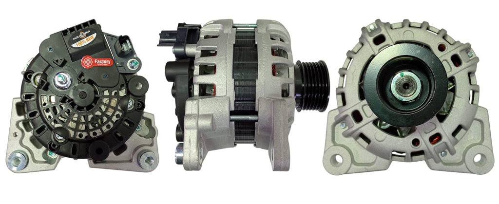 ALTERNADOR RENAULT DUSTER LOGAN SANDERO 12V 120AMP 2 TORNILLOS PASADORES  (MESITA) 2PINES P: 6PK T:BOSCH V:INT(GA984)