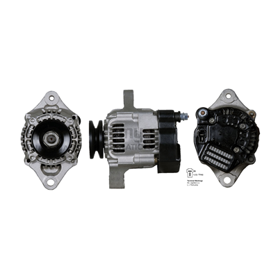[84100211-1670] ALTERNADOR MONTACARGAS YALE /HYSTER /JOHN DEREE 4010 /MOTORES YANMAR 3TNV88 /3TNE78A /3TNE68 /3TNA72 /3TN66 12V 40A 2P SEÑAL L-S 1V DENSO