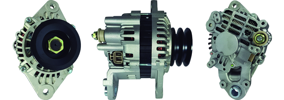 ALTERNADOR MITSUBISHI CANTER 4D34 /KOBELCO 6D34 /HITACHI E70 24V 35A 2P SEÑAL L-R 2V MITSUBISHI