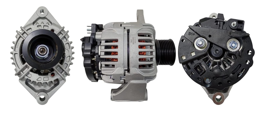 ALTERNADOR AGRALE MOTOR MWM /FORD CARGO 815 /1721 /1722 /CUMMINS 6CT /6BTAA /4BTAA 12V 120A 1P SEÑAL L 8PK BOSCH