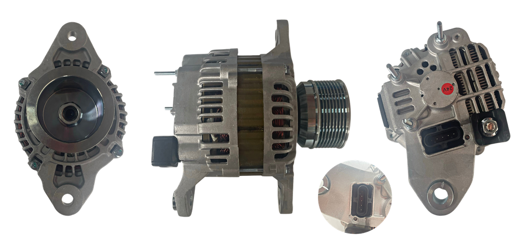 [84A4TR5891] ALTERNADOR MITSUBISHI 24V 130AMP 100MM P: 8PK A004TR5891 21041846 20243