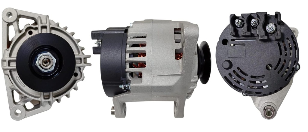 [842871A300] ALTERNADOR JCB 3CX /4CX /530 /540 /PERKINS 1004-4T /1006-60T /1104C-44 /3711HO /CATERPILLAR AP300 12V 90A 2T SEÑAL L-S SIN POLEA MAGNETI MARELLI