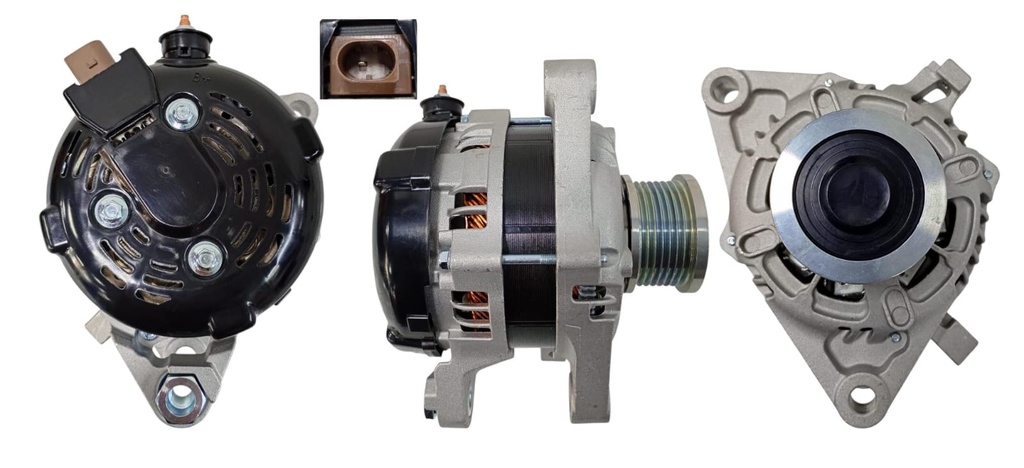 ALTERNADOR TOYOTA HILUX REVO 2.4 DIESEL MOTOR 2GD-FTV /2.8 DIESEL MOTOR 1GD-FTV /FORTUNER SW4  2.4 DIESEL MOTOR 2GD-FTV /2.8 DIESEL MOTOR 1GD-FTV 12V 90A 1P SEÑAL LIN ID:209 7PK BOSCH