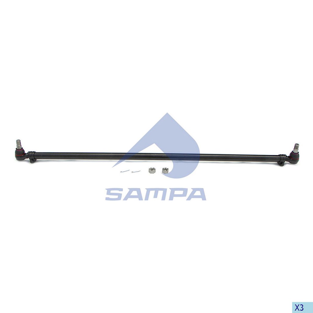 [66097.753-01] BARRA TRANSVERSAL DIRECCION VOLVO CAMION FH L: 1669 MM OEM 21262030