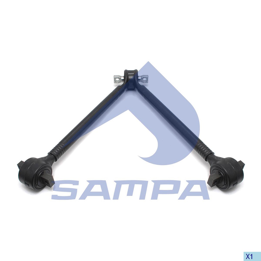 [66095.1200] BARRA DE REACCION EN V DELANTERA VOLVO BUS B5 B7 B9 B8 B12 L: 762 MM OEM 21445970