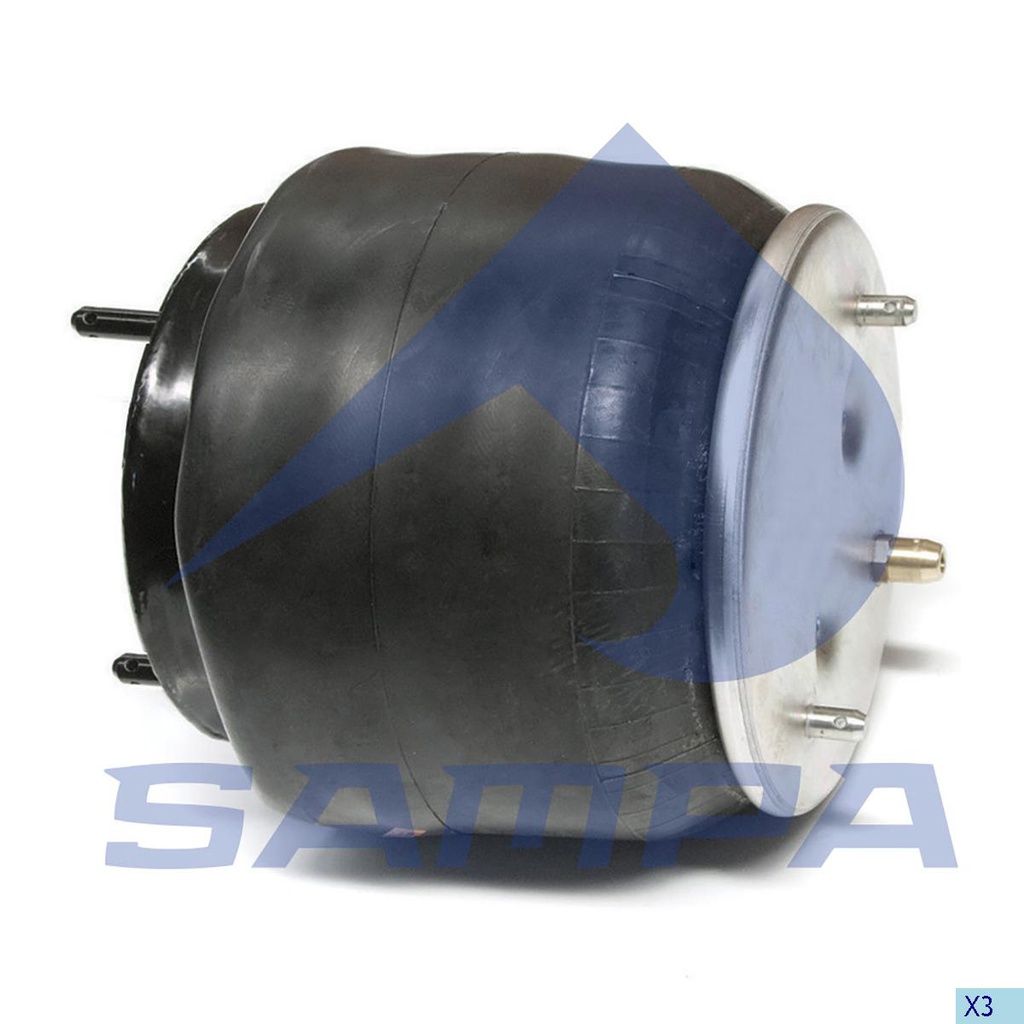 [66SP 556198-K] BOMBONA SUSPENSION DELANTERA SCANIA BUS Y CAMION DMAX: 320 MM, M12 X 1, 5, L: 190 MM OEM 1386198
