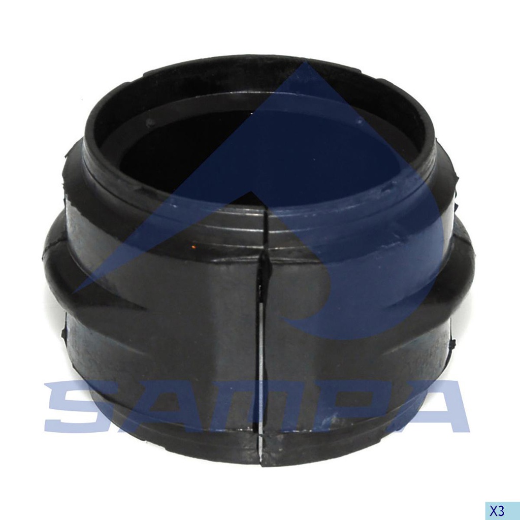 BUJE CAUCHO BARRA ESTABILIZADORA MERCEDES CAMION ACTROS ATEGO AXOR 58 X 75 X 56 MM OEM A0003264481