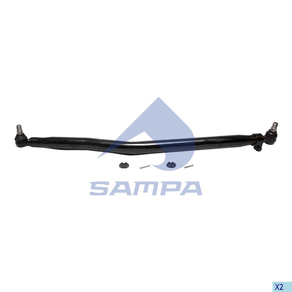 [66097.1392] BARRA CORTA DE DIRECCION SCANIA BUS SERIE F K L: 1272MM OEM 2412626