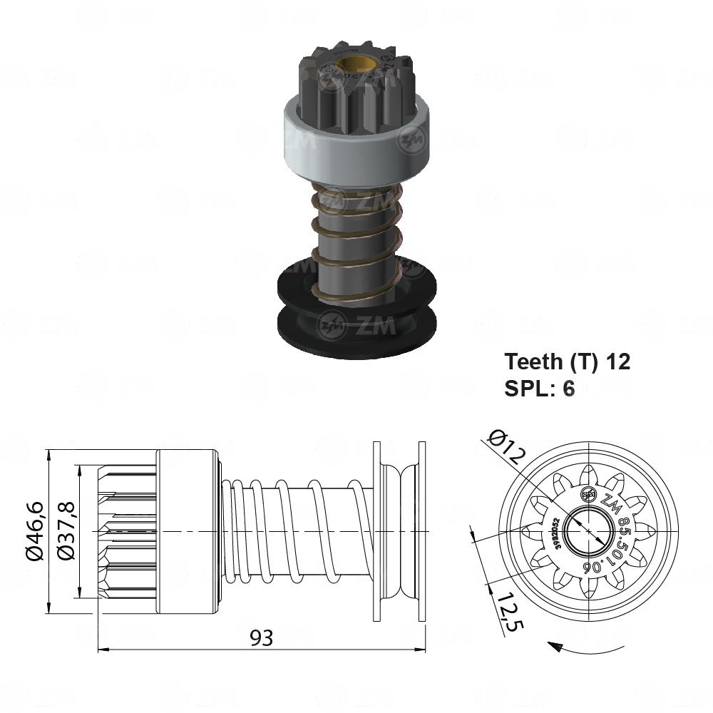 [858550106] BENDIX DODGE BRASILERO 12D