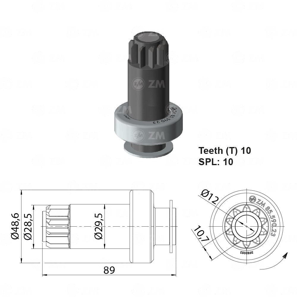 [858559023] BENDIX VOLKSWAGEN BORA GOLF JETTA AUDI A3 10D TIPO VALEO
