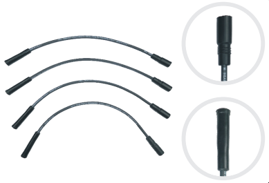 [833002903] CABLE ENCENDIDO HAFEI CAMIONETA 2005-2010 1.0L 8V, MINYI TIPO BOBINA 2008-2010 1.0L 8V, ZHONGYI TIPO BOBINA 2008-2010 1.0L 8V