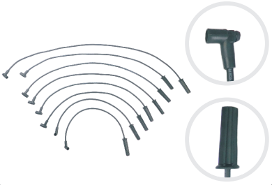 [833000809] CABLE ENCENDIDO CHEVRODODGE MOTOR 318 DE DISTRIBUIDOR HEI 1980-1990 5.2L 16V