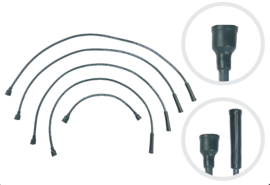 CABLE ENCENDIDO WILLYS MOTOR M38A1 - CJ - 2A - CJ - 3A - CJ - 3B - J44 CIL 1948-1963 1.6L-2.2L-2.6L 8V