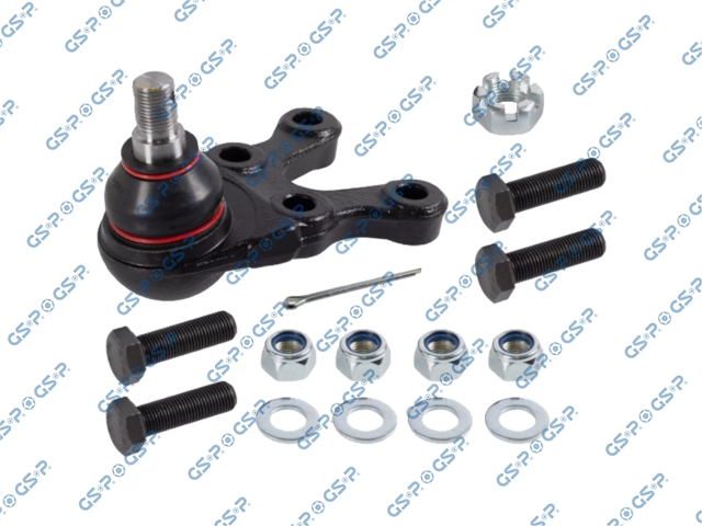 ROTULA INFERIOR DER MITSUBISHI L200 2.5 1996-2007 NATIVA 3.0 V6 1997-2010 PAJERO 3.0 V6 1998-2008 (TRAE 4 TORNILLOS-4 TUERCAS SEG-4 ARANDELAS-TUERCA PINAR-PIN PASADOR)