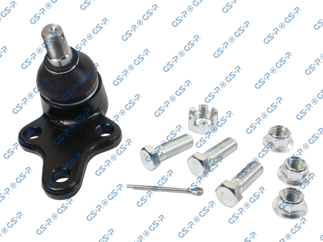 ROTULA INFERIOR TOYOTA HILUX 2.4 22R 1987-2005 4X2 (TRAE 3 TORNILLOS-3 TUERCAS-PIN PASADOR-TUERCA DE SEGURIDAD) (18MM)