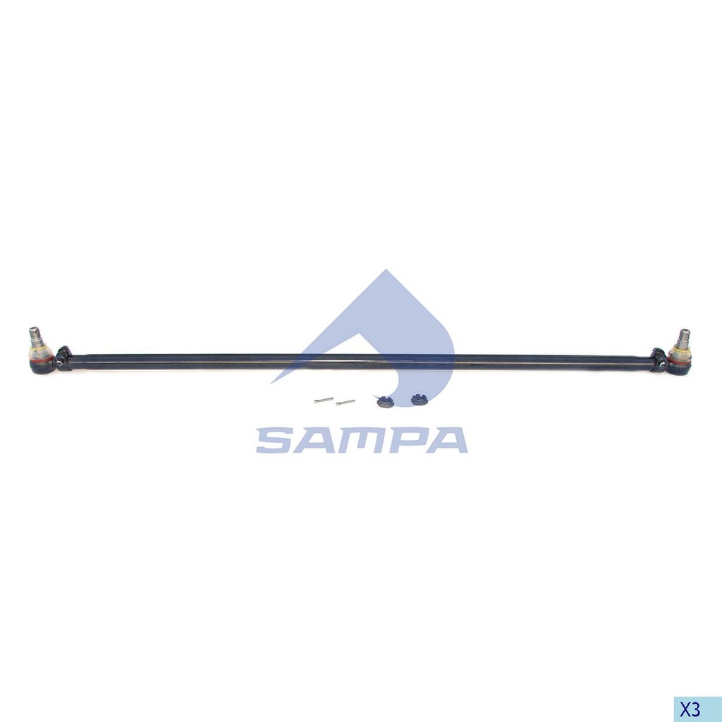 BARRA DIRECCION MERCEDES ATEGO 1014 1017 1215 L: 1605 MM OEM 97033002003