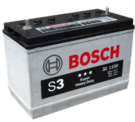 BATERIA BOSCH ECU S3 HEAVY DUTY 1250 AMP- 102 Ah CAJA 31T (1250-HV-30T-C) L 32,8 AN 17,2 AL 24,2 CM - 23,94 Kg