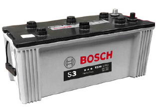 BATERIA BOSCH ECU S3 - 150 AH - 1500 (4D-D) L 50,9 AN 22, AL 23,8 CM